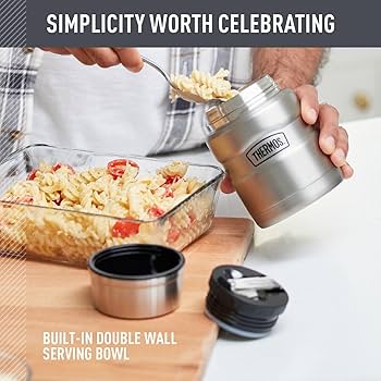 新品未使用‼︎ THERMOS『ICONシリーズ FOOD JAR 710mℓ』 Amazon.com: THERMOS ICON Vacuum-Insulated Food Jar with